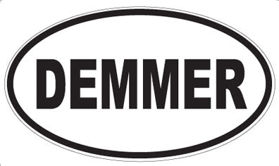 DEMMER - Oval Sticker