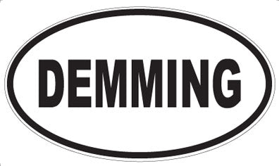 DEMMING - Oval Sticker