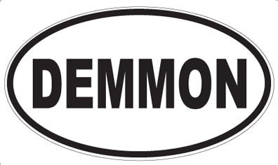 DEMMON - Oval Sticker