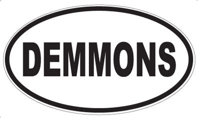 DEMMONS - Oval Sticker