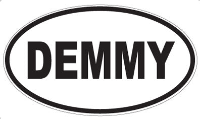 DEMMY - Oval Sticker