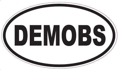 DEMOBS - Oval Sticker