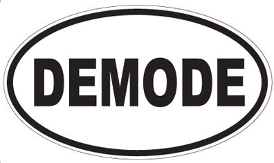 DEMODE - Oval Sticker