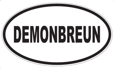 DEMONBREUN - Oval Sticker