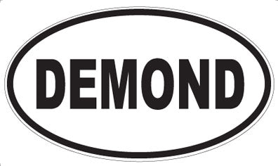 DEMOND - Oval Sticker