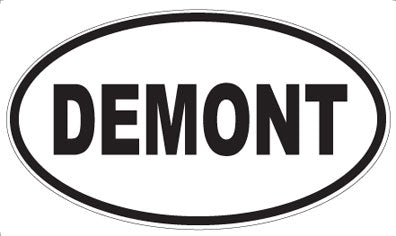 DEMONT - Oval Sticker