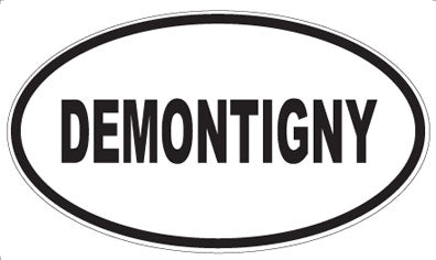 DEMONTIGNY - Oval Sticker