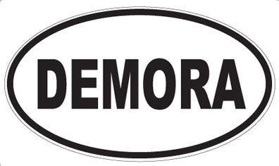 DEMORA - Oval Sticker