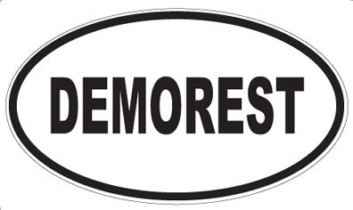 DEMOREST - Oval Sticker