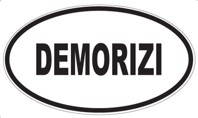 DEMORIZI - Oval Sticker