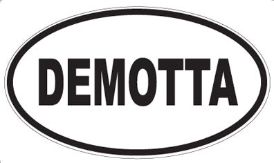 DEMOTTA - Oval Magnet