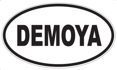 DEMOYA - Oval Sticker