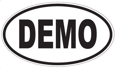 DEMO - Oval Sticker