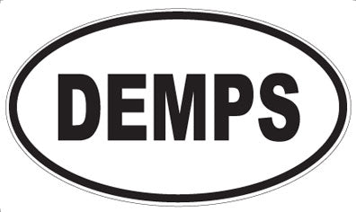 DEMPS - Oval Sticker