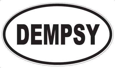 DEMPSY - Oval Sticker
