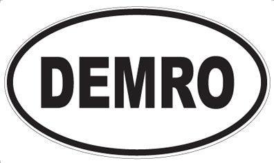 DEMRO - Oval Sticker