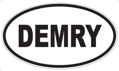 DEMRY - Oval Sticker
