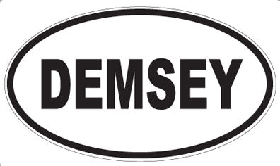 DEMSEY - Oval Sticker