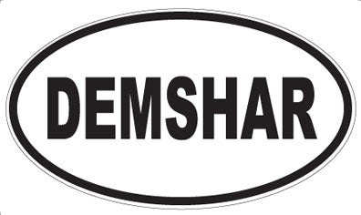 DEMSHAR - Oval Sticker