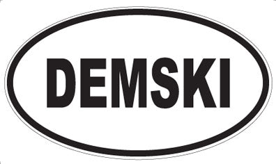 DEMSKI - Oval Sticker