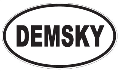 DEMSKY - Oval Sticker