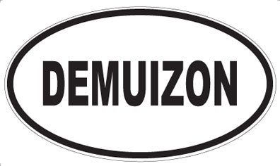 DEMUIZON - Oval Sticker