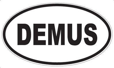 DEMUS - Oval Sticker
