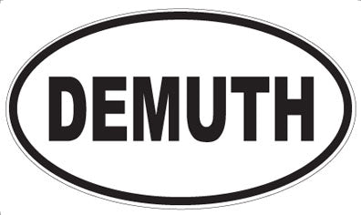 DEMUTH - Oval Sticker