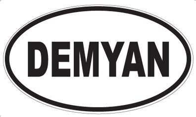 DEMYAN - Oval Sticker