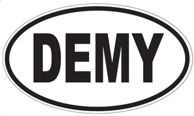 DEMY - Oval Sticker