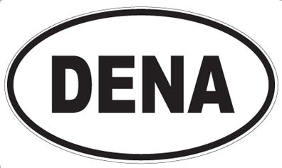 DENA - Oval Sticker