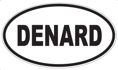 DENARD - Oval Sticker