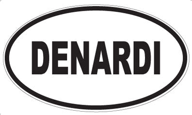 DENARDI - Oval Sticker