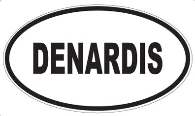 DENARDIS - Oval Sticker
