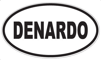 DENARDO - Oval Sticker