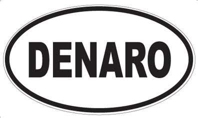 DENARO - Oval Sticker