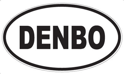 DENBO - Oval Sticker