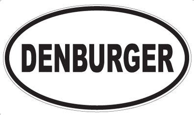 DENBURGER - Oval Sticker