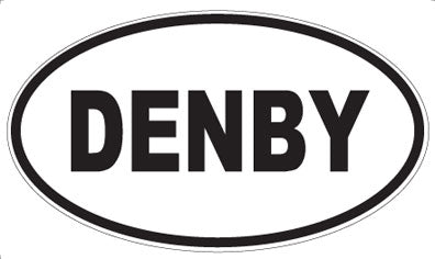 DENBY - Oval Sticker