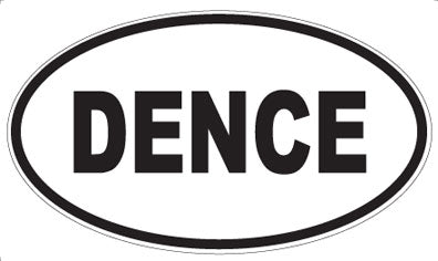 DENCE - Oval Sticker