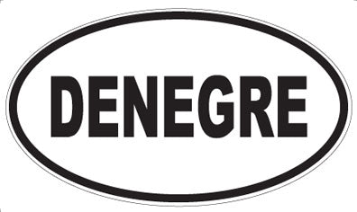 DENEGRE - Oval Sticker