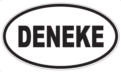DENEKE - Oval Sticker