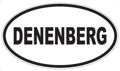 DENENBERG - Oval Sticker