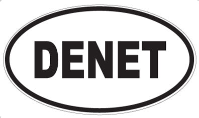 DENET - Oval Sticker