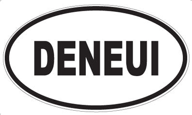 DENEUI - Oval Sticker