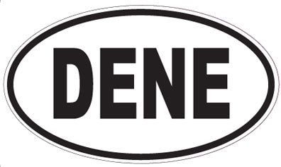 DENE - Oval Sticker