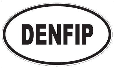 DENFIP - Oval Sticker