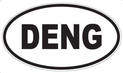 DENG - Oval Sticker
