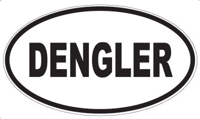 DENGLER - Oval Sticker