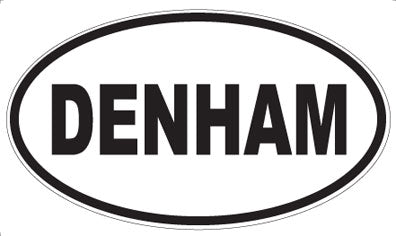 DENHAM - Oval Sticker